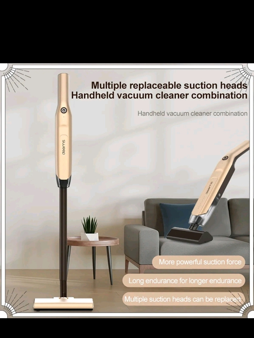 Gold Handheld Vacuum Cleaner - Home Party Supplies